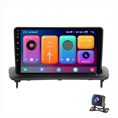 Android 12 Multimedia Player 2 Din 9 Zoll Touchscreen Autoradio Für VOLVO C30 S40 V50 C70 2004-2013 Mit Navi/BT WiFi/GPS Rückfahrkamera Wireless Carplay Und Android Auto Unterstützt ( Color : S1 1+16G