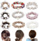 9 Stück Perle Haargummi, BetterJonny Perlen Haarseil Haargummis mit Perlen Elastische Pferdeschwanz Halter Stirnbänder Haarschmuck für Mädchen Frauen und Dame Kinder