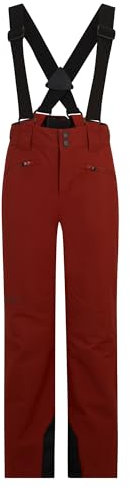 Ziener Kinder AXI Ski-Hose/Schnee-Hose | wasserdicht, Träger, PFC frei, Woody Brown, 164