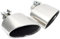 Ovales Auto-Auspuffendrohr, kompatibel mit Audi A4 A5 A6 A7 bis RS4 RS5 RS6 RS7, Schalldämpferendrohr, 304 Edelstahl, Auspuffendrohr, Auspuffanlage(Silver A 57mm)
