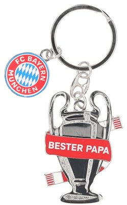 FC Bayern München Schlüsselanhänger Bester Papa Silber I Fußball