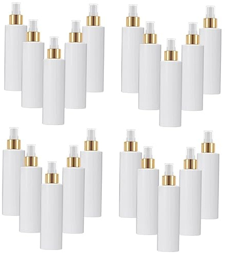 20 Stück Sprühflasche, Seifenspender, leere Lotionsflaschen, Kosmetik-Mister, nachfüllbare Sprühflasche, Flüssigkeit, Parfüm, Shampoo, sauberes Make-up, Reise-Seifenflasche, Haare, weiß, The Pet/456