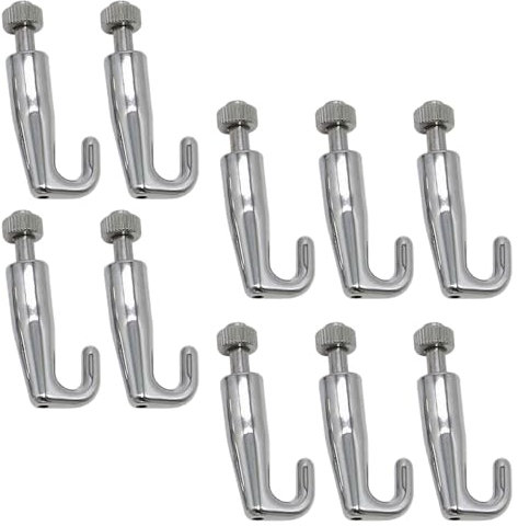 Jiqoe Set di 10 ganci regolabili per appendere quadri, galleria d'arte, ganci metallici in acciaio inox per appendere foto