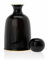 HowHomely Keramik Karaffe mit Deckel 1,2L | Schwarz Krug für Wasser Eistee Wein Kaffee Milch und Saft | Wasserkaraffe oder Weinkaraffe | Elegante Kanne mit Deckel (1200 ml)