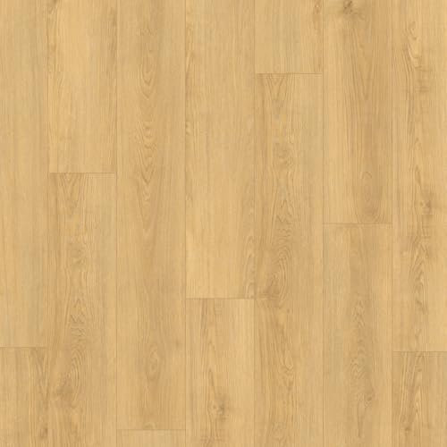 Ident Light Oak Wood Effect Glue-Down Luxury Vinyl Tile - Plank(2mm LVT) For Home & Contract Commercial Use, Suitable For Underfloor Heating - Covers 4.75sqm(Single Pack Contains 22 Planks)