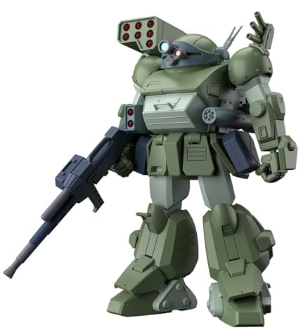 Bandai Hobby HG Scopedog Turbo Custom - Modellbausatz High Grade - Kunststoffmodell von Armored Trooper VOTOMS - Maßstab 1/20 - Bewegliche Actionfigur mit schweren Waffen - einfache Konstruktion