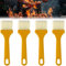 CJQRL 4 Stück Kuchenpinsel, Backpinsel, Küchenpinsel, Flachpinsel, BBQ-Pinsel, Grill-Pinsel, Backpinsel, Küchenpinsel, Haushaltspinsel(42mm)