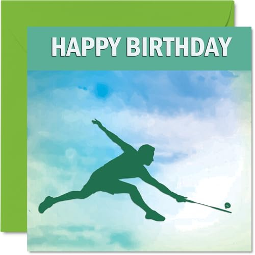 Stuff4 Badminton-Sport-Geburtstagskarte – Jungen im Sport – Happy Birthday Karte für Jungen, Sohn, Bruder, Enkel, Neffe, Onkel, Cousin, 145 mm