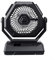 Portable Rechargeable Fan with Lighting, 6inch Camping Fan, Large Size (front black)