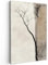MuchoWow© Leinwand Groß 80x120 cm XXL Deko Schlafzimmer Aesthetic Leinwandbilder Wohnzimmer Gemälde Foto Geschenk Living Room Decoration Wabi-Sabi - Pflanze - Beige