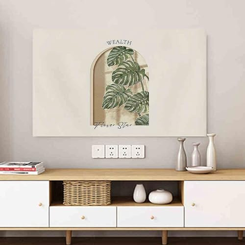 Cooalinar TV Staubschutz,Indoor Fernseher Bildschirmschutz Abdeckung,TV Cover Staubhaube Haube,Staubdicht Tv Abdeckung,Elastisch,Indoor Staubschutz,3D-Motive,Für TV Und Monitor 24 Bis 65 Zoll