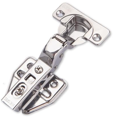 2 Pcs Soft Close Cabinet Hinge 35mm,110 Degree Inset,Folding Doors Mute Concealed Cupboard Hinge with Screws,Adjustable,Suitable for Kitchen,Bathroom,Bedroom