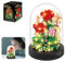 Kit di costruzione per bouquet di fiori, set di 593 bouquet di rose con illuminazione a LED, blocchi di costruzione per adulti e bambini, composizione floreale creativa fai da te, per San Valentino