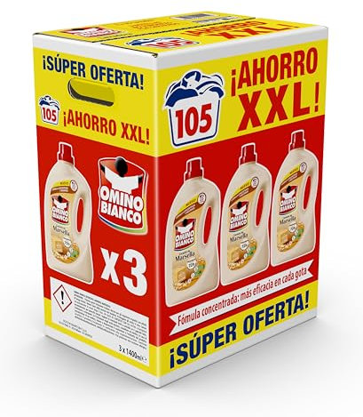 Omino Bianco Marsella Pack ahorro 105 lavados