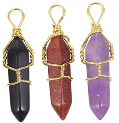 Artibetter 3piezas Pilares De Cristal Decoración De Piedras Energéticas Piedras De Cristal Suaves