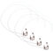 PartyKindom 4 Pièces Appliques Murales Miniatures LED Décoration de Maison Micro Paysage Lumières Murales pour Maquette et Maison de Ambiance Chaleureuse