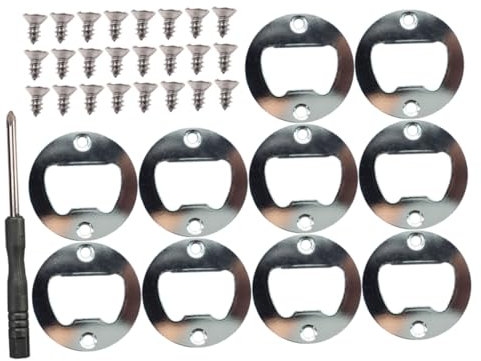 GLEAVI Flaschenöffner Zubehör Aus Metall 35 Stück Mit Schraubendreher Für Selbstgemacht Bieröffner Werkzeug Zur Herstellung Von Öffnereinsätzen