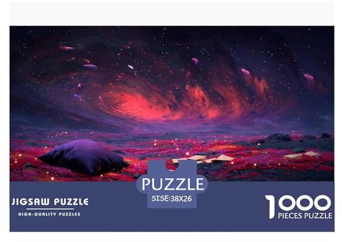 Kissen Puzzles 1000 Teile Herausforderung Spielzeug Erwachsene Kinder Kosmisch Unmögliches Puzzle Bildungsherausforderung Interaktives Spielen Home Decoration Gift 38x26cm/1000pcs
