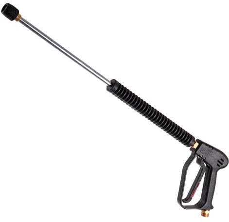 Hochdruckpistole mit Lanze und düse kompatible mit Kärcher Kränzle Hochdruckreiniger, aus Legierter Stahl, Lanze 60cm