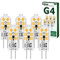 Tailcas G4 Led Birne Warmweiss, 1.2W 12V Lampen, Ersatz für 10W Halogenlampen, 120lm 3000K 360° AC/DC Leuchtmittel, Kein Flackern Nicht Dimmbar Stiftsockellampe Glühbirnen, 10er Pack