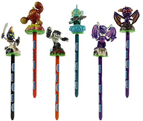 Nintendo DS 3DS Skylanders Bobble Stylus Touch Pen Stift Multipack 6 Figuren