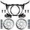 ROADNADO Fahrrad Hydraulische Scheibenbremsen Set MTB Hydraulische Scheibenbremsen Set 160mm vorne 800mm hinten 1400mm Aluminium-Legierung Ölbremse Hohe Bremskompatibilität für Universal