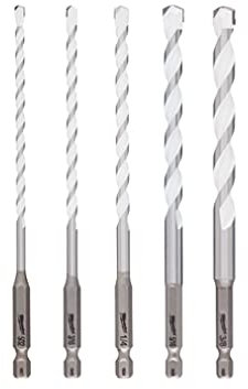 Milwaukee 5 Piece Shockwave Carbide Multi-Material Drill Bit Set