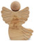 GRAVURZEILE Tischdekoration aus Holz - gravierter Engel - Personalisiert mit Name & Datum - Handarbeit - Gastgeschenk zur Taufe - Dekoration Geldgeschenk für Jungen & Mädchen - Farbe: Taufe