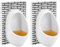 KUCHEY Urinal Schnapsgläser Set mit 2 weißen Elefanten Geschenke für Erwachsene seltsame lustige Geschenke Gag Geschenke für Männer Frauen Weihnachten Strumpffüller Party