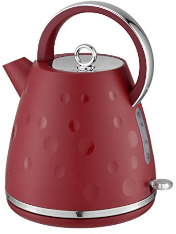 T4tec Quirky range British designed Fast Boil Kettle - Red- TT - KT847UKRD