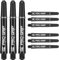 Target Darts 3 x Sätze Schwarz Pro Grip Spin Dart Stiele Zwischenzeitlich - 9 Dartschäfte Insgesamt