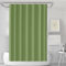 PEVA Rideau Douche Anti Moisissure Imperméable 180x180cm Vert Militaire, Avec 12 Crochets Lavable Ourlet Lesté Étanche,Antibactérien Séchage Rapide,Rideau Baignoire pour Salle de Bain, pour Baignoire