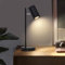 CBJKTX Nachttischlampe Schwarz Tischleuchte Wohnzimmer - Modern Schwenkbar 350° GU10 Tischlampe Schlafzimmer aus Metall Schreibtischlampe mit Kabel für Nachttisch Schreibtisch(ohne Leuchtmittel)