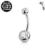 AceFun Bauchnabelpiercing für Frauen 14G Massiv Titan Bauchnabelpiercing 12MM Bauchstangen Silber Bauchnabel piercing Schmuck Titan Bauchnabel Kurve Bauchnabel Barbell Ringe Body Piercing Schmuck