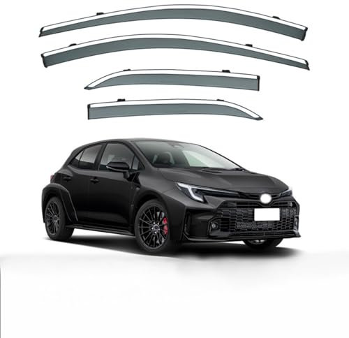 WUAISHBP Seitenfensterabweiser für Toyota Auris E210 2019+,Luftabweiser Seitenscheiben Regenschutz Regenabweise