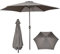 Samuel ALEXANDER 2.7m Havana Garden Patio Parasol with Crank Handle and Cover in Grey