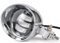 8MM 25W Chrome Bullet LED Motorrad Nebelscheinwerfer Zusatzlampe Kompatibel mit Harley Chopper Cafe Racer Scooter Motorrad Frontblinker
