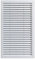 YJEUZCD Aleación De Aluminio Ventilación Reja, Armario Cocina Gabinete Metal con Persianas Cubrir, Cocina Baño Escape, Techo Piso Respiradero(20x40 cm/7.9x15.7 in)