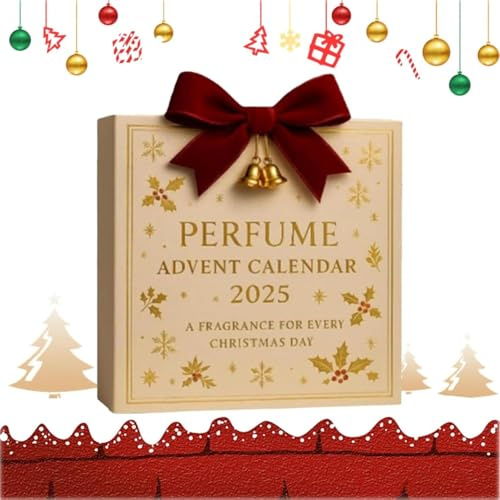 Parfüm Adventskalender 2025,Mini Parfüm Adventskalender Damen, Parfum Adventskalender 2025 Frauen,24 Tage Designer Düfte für Frauen und Männer,Langanhaltender Duft,Geeignet für Verabredungen