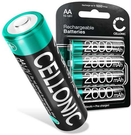 subtel, Batteria per Fotocamera, Compatibile con Samsung ES15, S630, SL35, D85, S85, S1070, SL40 (1.2V, 2600mAh)