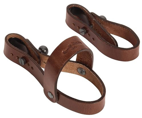 Gusti Getränkehalter Leder - Chris F. Flaschenhalter Trinkflaschenhalter 5-Fach verstellbar Flaschenhalterung Halterung Fahrrad Echtleder Büffelleder Braun