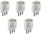 Electraline 92291 Set 5 Adattatori da Schuko a Spina Grande 16A, Bianco, Confezione da 5