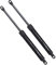 Set mit 2 Gasfedern oder Stoßdämpfern für Bettkasten 1150N - M-8 Schelle - Ideal für Bettkasten 135 cm - Cuens