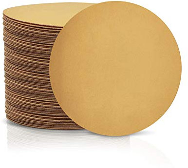 SPEEDWOX 100 Pcs 6 Inches Sanding Discs 500 Grit Dustless Hook and Loop Sandpaper for Random Orbital Sander Yellow Finishing Discs for Automotive Woodworking