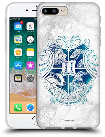 Head Case Designs Offizielle Harry Potter Hogwarts Aguamenti Deathly Hallows IX Gel Handyhülle Hülle [Militärischer Schutzgrad] Kompatibel mit Apple iPhone 7 Plus/iPhone 8 Plus