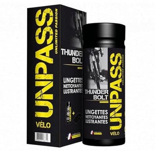 Unpass Lingettes Nettoyantes Vélo, Étui de 80