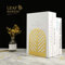 QiMing Leaf Bookends for Books,1 Pair Metal Book Holders for Office Shelves Adults & Kids Gift