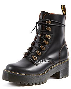 Dr. Martens 8 Eye Boot, Stivaletti Unisex-Adulto, Nero(Black Patent Lamper), 41 EU