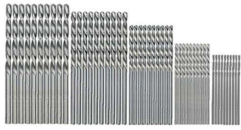 Bohrer Set HSS Twist gerader Schaft HSS-Stahl 1mm 1.5mm 2mm 2.5mm 3mm gerader Schaft Spiralbohrer für Metall, Holz, Kunststoff 50PCS
