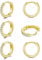 3 Paar Creolen Silber Ohrringe für Damen, klein Ohrringe Set mit Zirkonia, 925 Silber Vergoldet Kreolen Hypoallergen Klein Schlafen Kreolen Gold 12mm*3